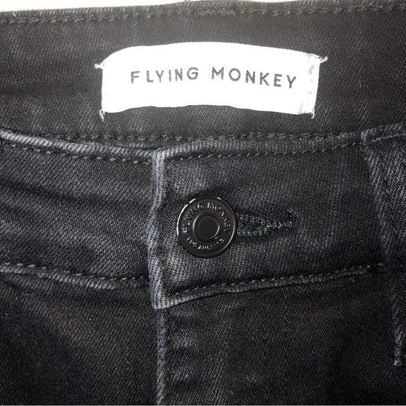 FLYING MONKEY Ankle Cropped/Capri-Length Black Jeans (29) - Picture 5 of 16